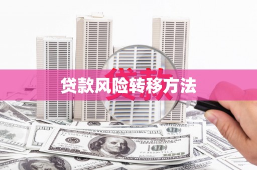 新界贷款风险转移方法