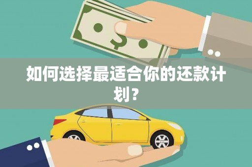 新界如何选择最适合你的还款计划？