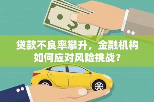新界贷款不良率攀升，金融机构如何应对风险挑战？