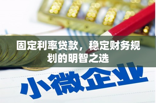 新界固定利率贷款，稳定财务规划的明智之选